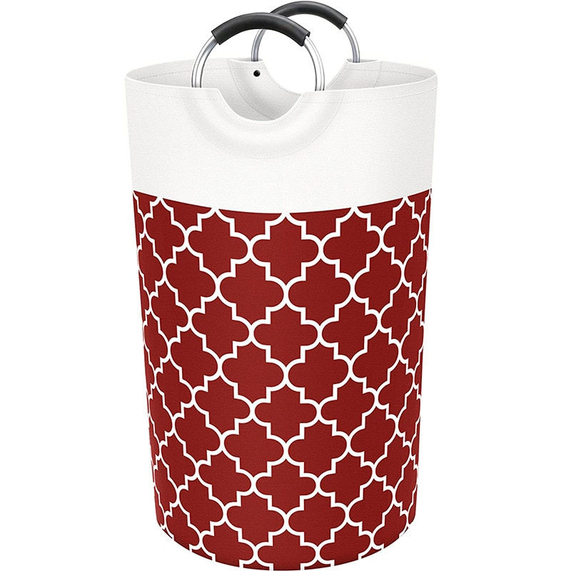 Thumbnail: 82L XL Collapsible Laundry Basket with Handles - Waterproof Travel Hamper