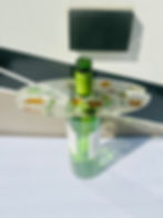 Thumbnail: Resin wine bottle holder infused with real seaglass or beach glass