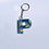 Thumbnail: Little Wildflowers Letter Kechain in Blue