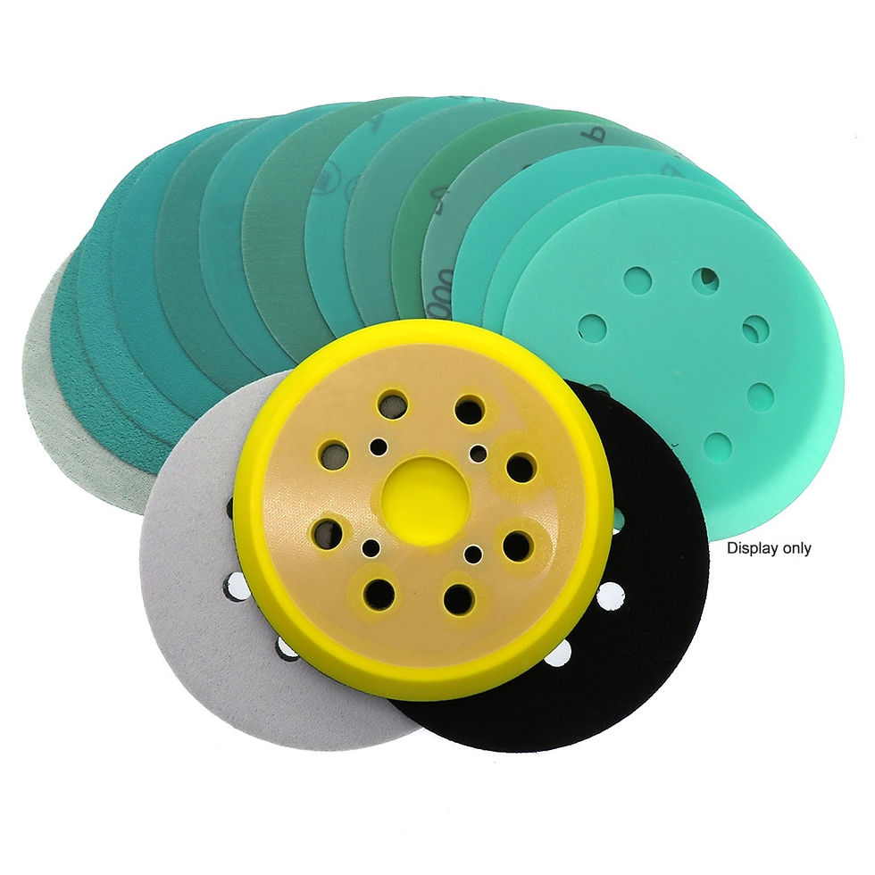 Thumbnail: 15Pcs 5 Inch 8 60 to 2000 Grit Hook & Loop Polyester Film Sanding Polishing Tool