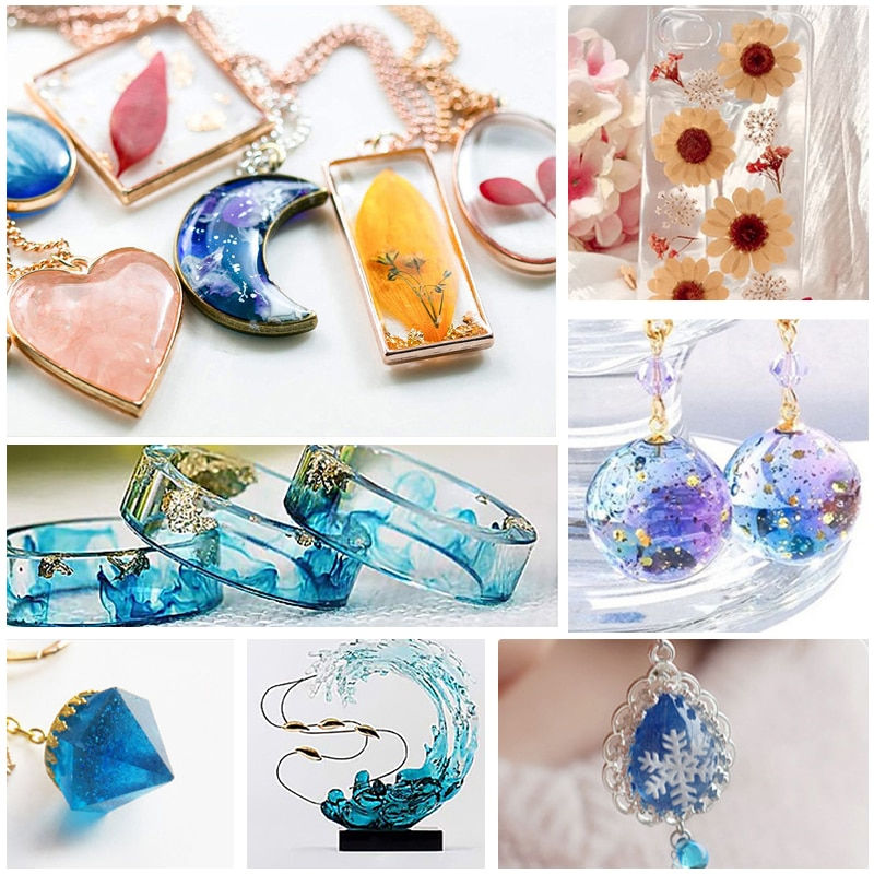 Thumbnail: Crystal Clear Epoxy Resin Kit - Easy Mix 1:1 - High Gloss - DIY Resin Crafts