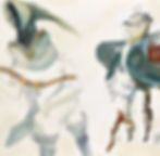"HEROE AND HIS WIFE" (Detail)