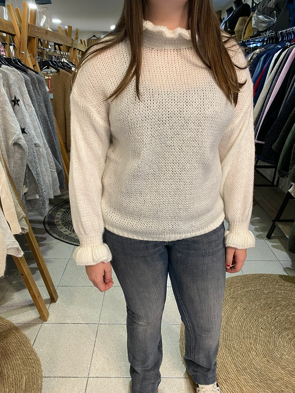 Miniature : Pull avec col et manches volants