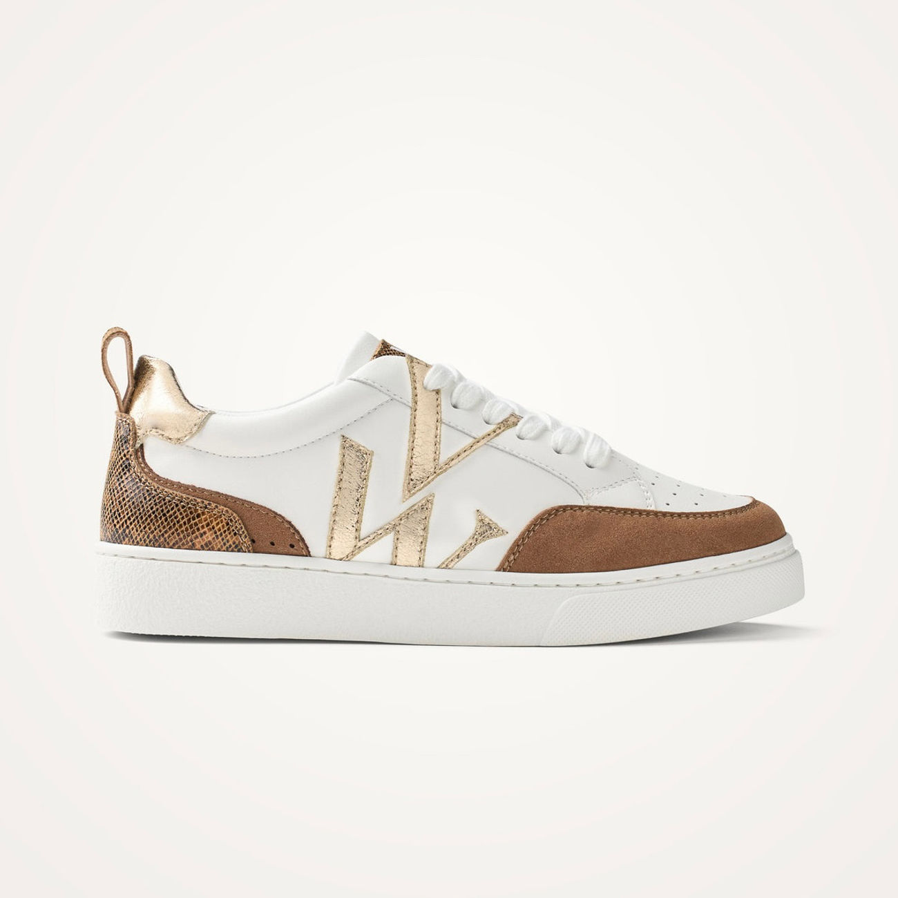 Baskets Joyce camel et or