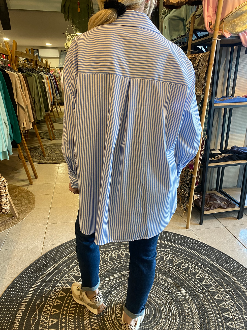 Miniature : Chemise à rayures avec coeurs 