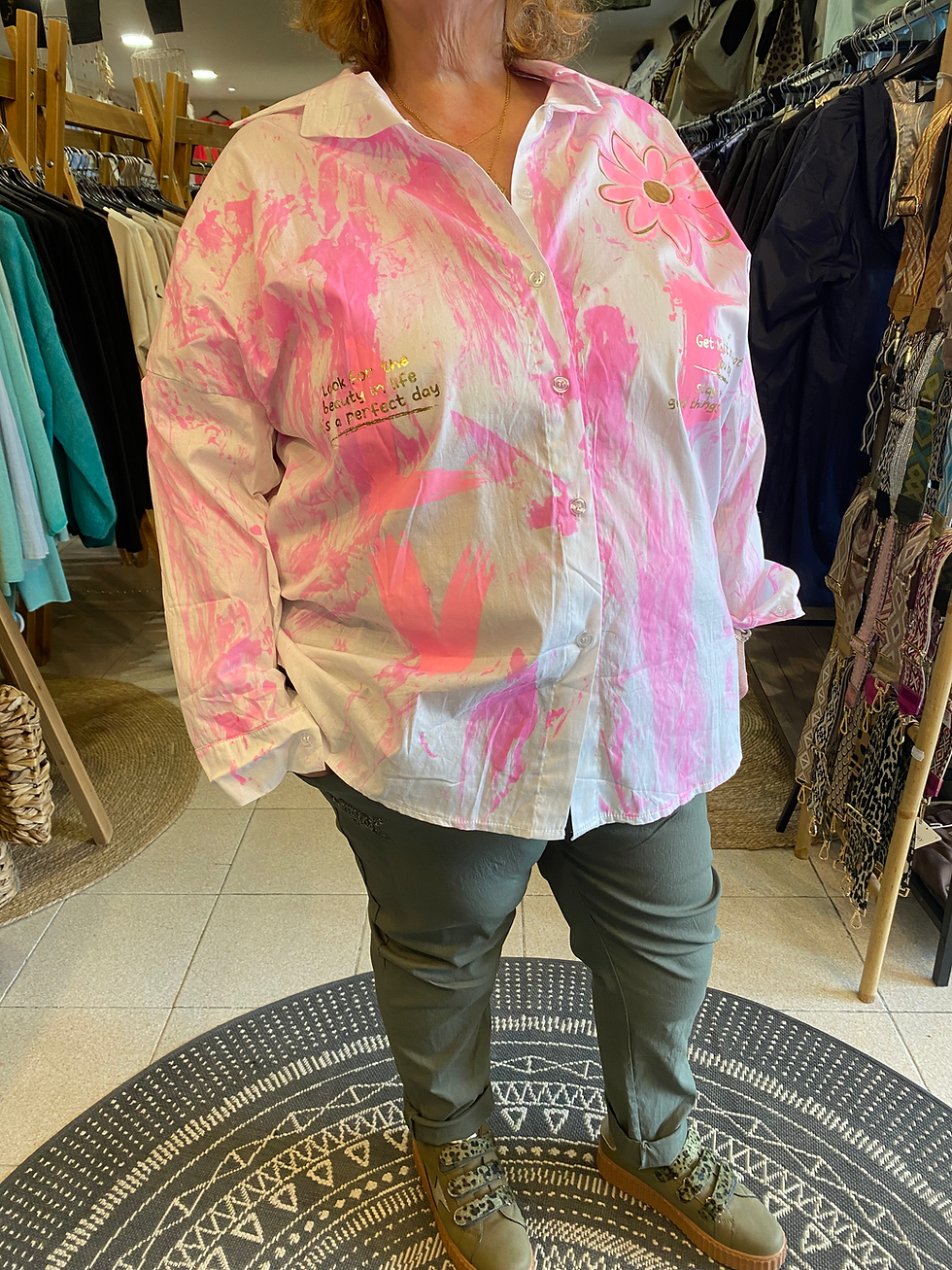 Miniature : Chemise avec fleurs grandes tailles