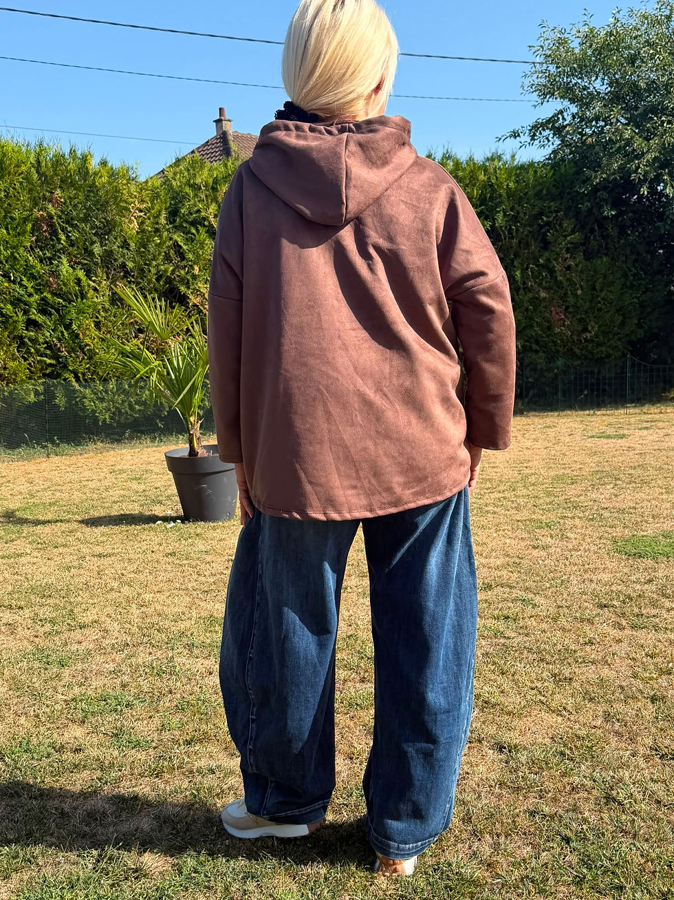 Miniature : Veste peau de pêche avec dorures Solène