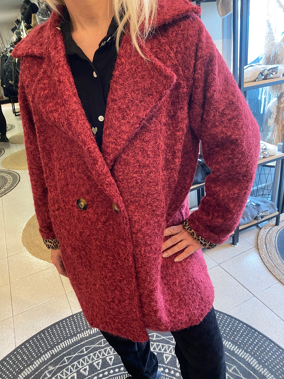 Miniature : Manteau doublé intérieur léopard 