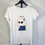 Miniature : Tee-shirt blanc avec chat 