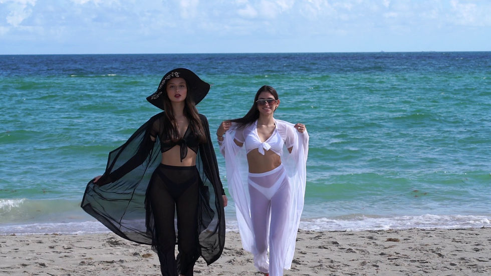 Thumbnail: Long Sleeve Mesh Kimono Cover Up for Women