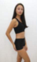 Sleeveless Crop Tank Top and Shorts Set for Black Ladies