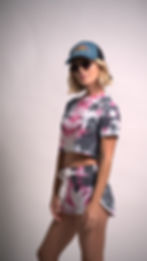 Get Ready for Summer Vibes with a Women's Tie Dye Crop Top and Short Set