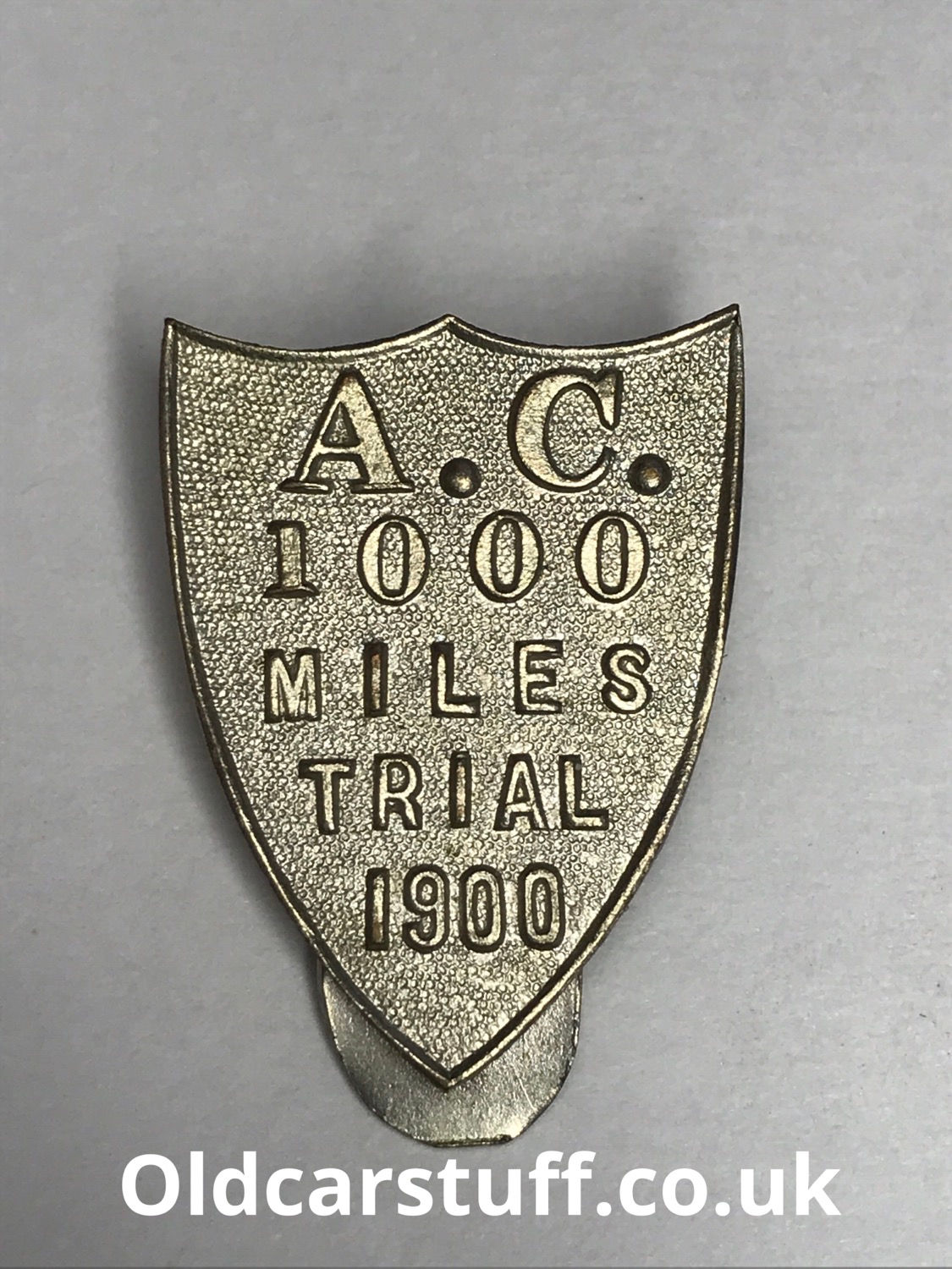 Automobile Club AC 1000 Miles Trial 1900 Clip badge Spencer