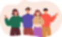 group-portrait-of-smiling-teenage-girls-and-boys-or-school-friends-standing-together-embra