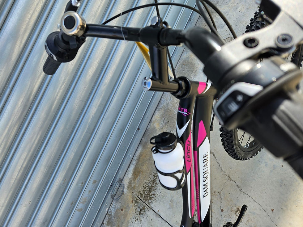 Miniatura: bici bambina nero fuxia 