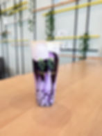 Stormy Taro with Boba and Sea Salt Cream