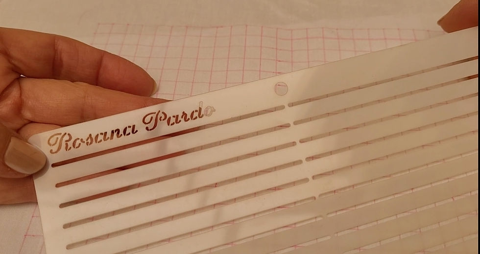 Estêncil de retas paralelas 0,75 cm, n⁰14