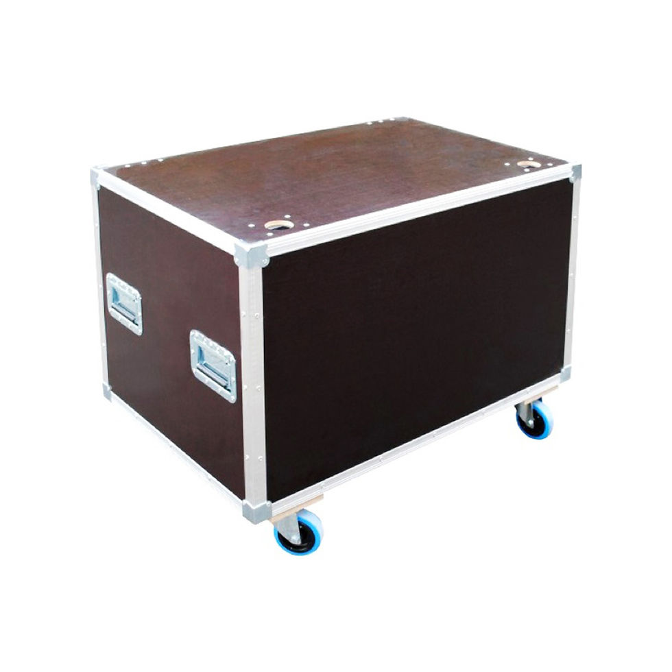 Flight case capot plat 1200x400x400