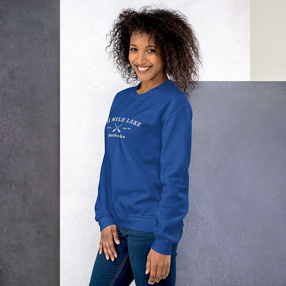 Thumbnail: Six Mile Lake Embroidered Crewneck - Unisex