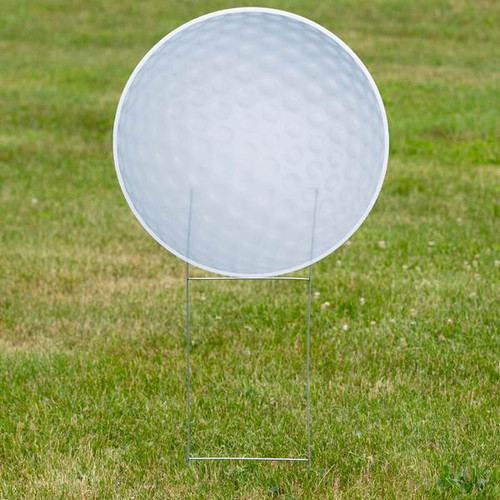 1 ft. 10 in. Golf Ball Yard Sign