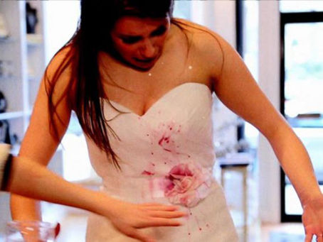 How to get stains out of your dream dress!