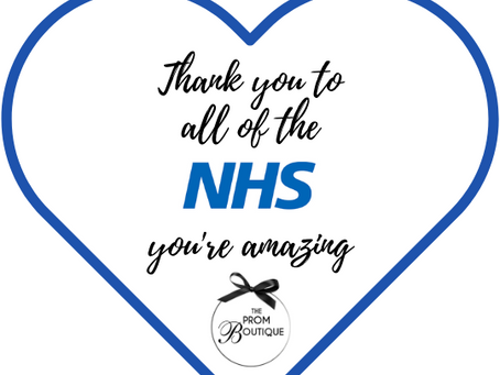 The Prom Boutique would like to say a huge THANK YOU to all the staff at the NHS with a Prize Draw.