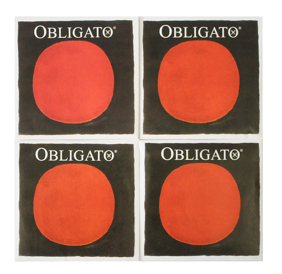 Miniatura: Juego de cuerdas p. violín 4/4 Pirastro Obligato E oro, 411021
