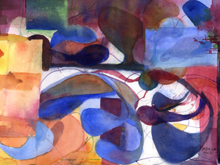 Le Cirque, 14 x 21, watercolor, by Gail Ingis