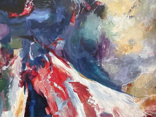 Colors of Freedom 4 x 5 Oil on canvas, by Gail Ingis