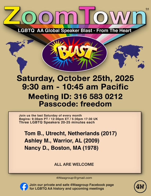 Flyer - ZoomTown - Sat, Oct 25th 9:30am PT - Speaker Meeting