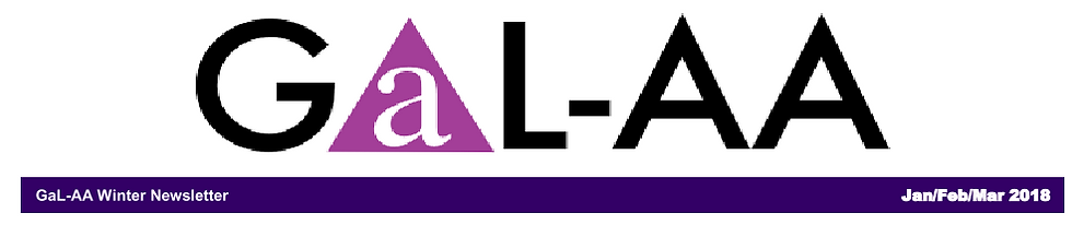 Image - GaL-AA Newsletter – Winter 2018