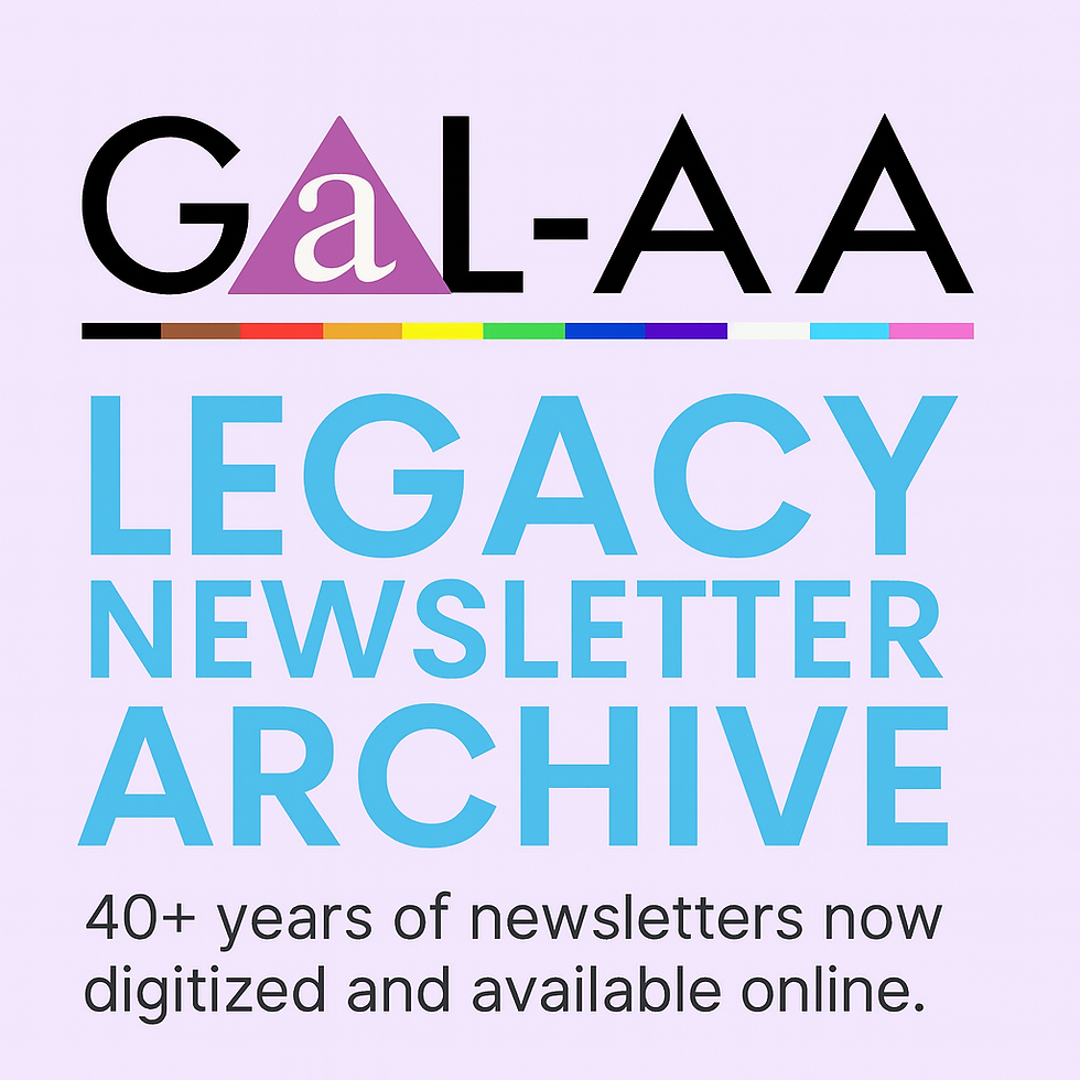 meme: GaL-AA Legacy Newsletter Archive online