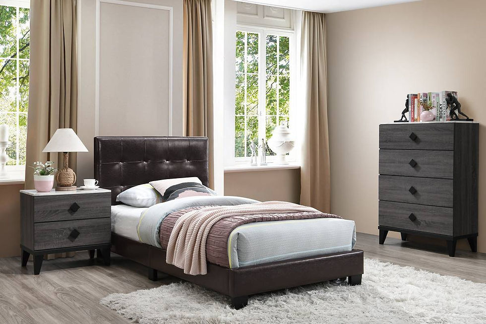 Queen Tufted Platform Bed