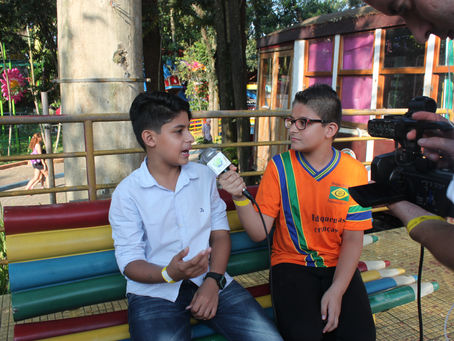 Turminha da TvRádio Cidadão participa do evento Emilly Laurem e seus amigos na cidade das crianças.