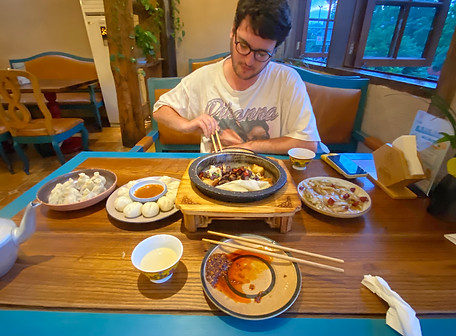 Liam and Tibetan Food.jpg