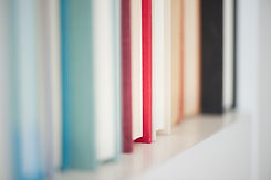 books in a line