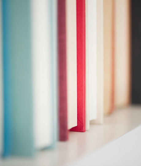 books in a line