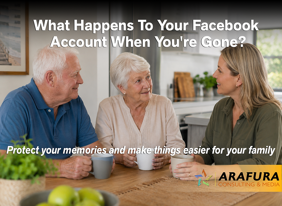 Warm family discussion about digital planning in an Australian home setting.