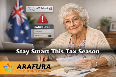 woman smiling because she is safe this tax season