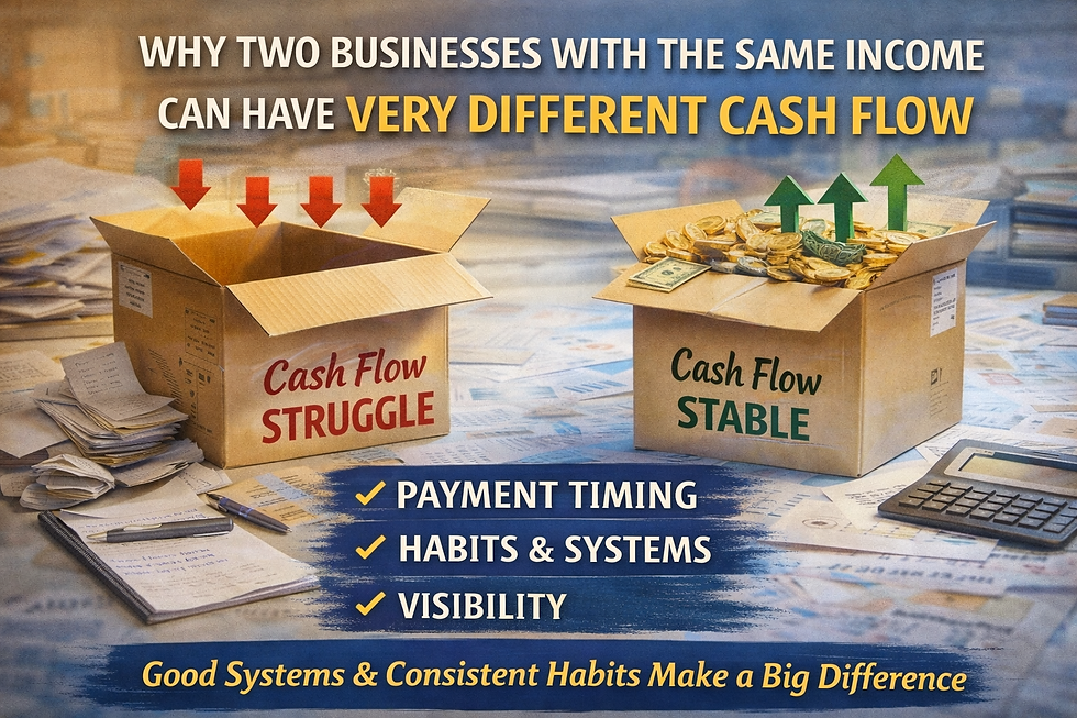 cash flow struggle vs stable