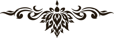 Černý dekorativní ornament