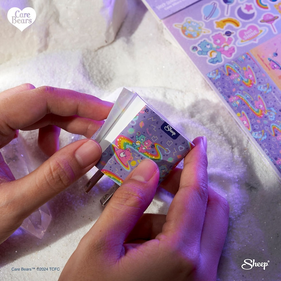 ภาพขนาดย่อ: สติ๊กเกอร์ติดหัวชาร์จ iPhone Charger Wrap อแดปเตอร์ชาร์จ Care Bears