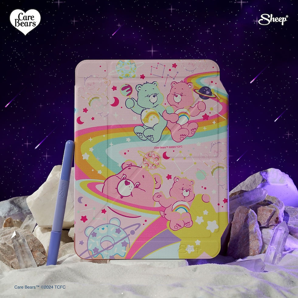 ภาพขนาดย่อ: เคสไอแพด Care Bears เคส iPad แคร์แบร์ ลิขสิทธิ์แท้ เคสแถมปลอกปากกาไอแพด
