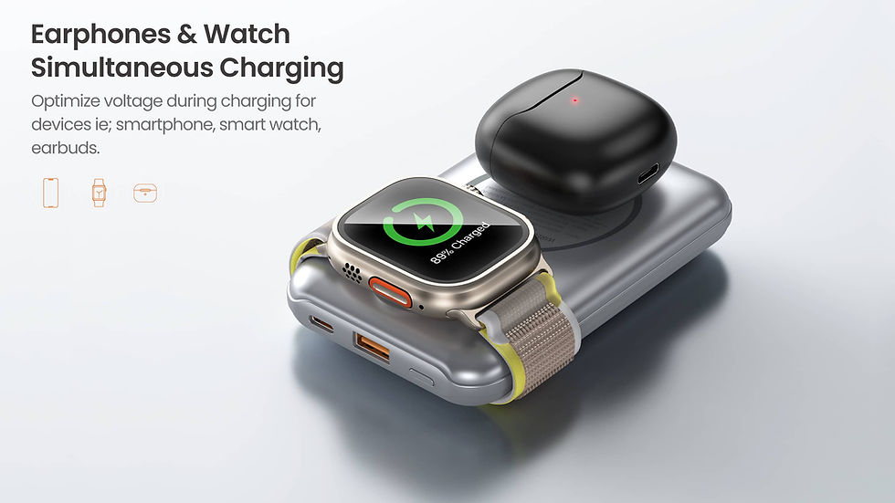 ภาพขนาดย่อ: power bank airpods,apple watch