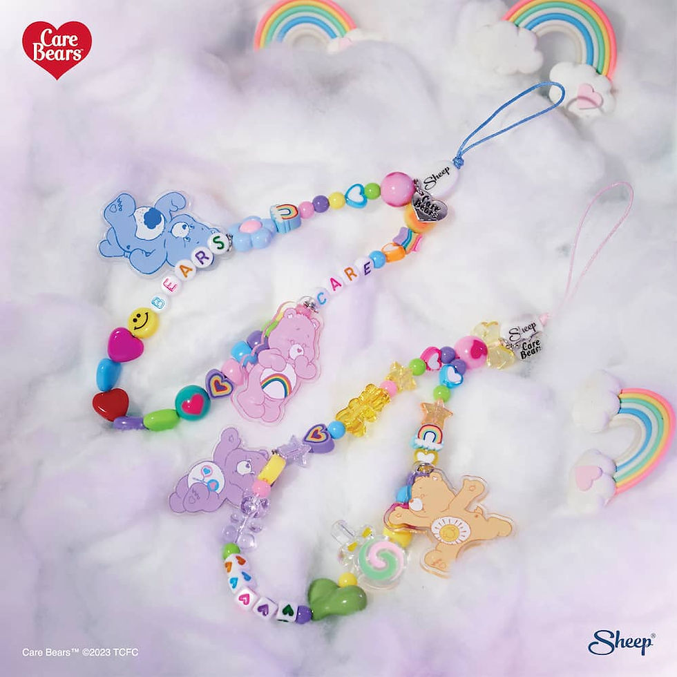 ภาพขนาดย่อ: สายคล้อง Charm มือถือ ไอโฟน Care Bears พร้อมส่ง