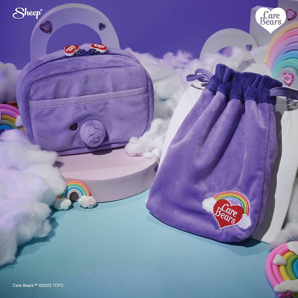 ภาพขนาดย่อ: กระเป๋าใส่ของ กระเป๋า Gadget ลาย Care Bears พร้อมส่ง