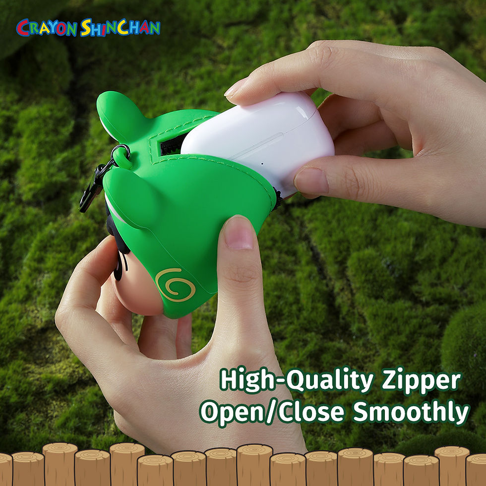 ภาพขนาดย่อ: เคสแอร์พอด ยาง กระเป๋าใส่ Airpods 1-2 กระเป๋าหูฟังไร้สาย กระเป๋ากันน้ำชินจัง ลิขสิทธิ์แท้ Shinchan