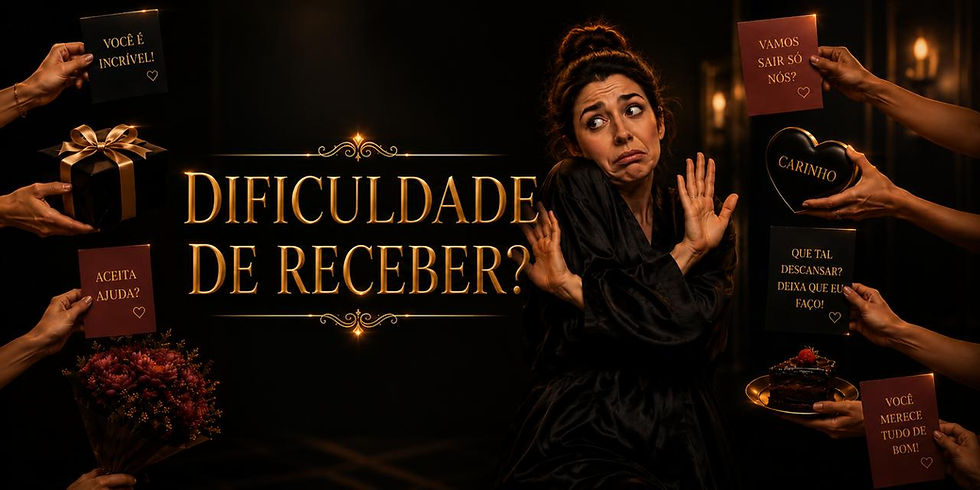 Você tem dificuldade de receber?