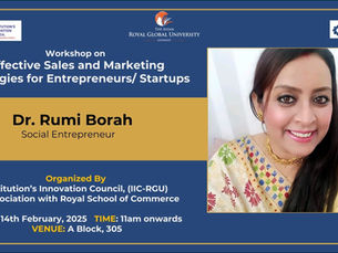 Royal Global University Hosts Workshop on Marketing Strategies for 60+ Students