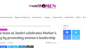The team at Janitri celebrates Mother’s Day by promoting women’s leadership